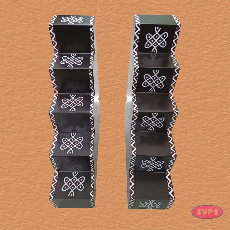 Wooden Pooja Lamp Stand - 2 Variant