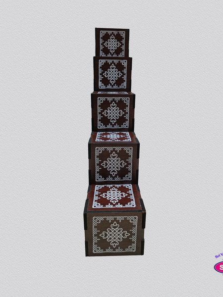 Acrylic Navaratri Golu Step Stand – 5 Steps