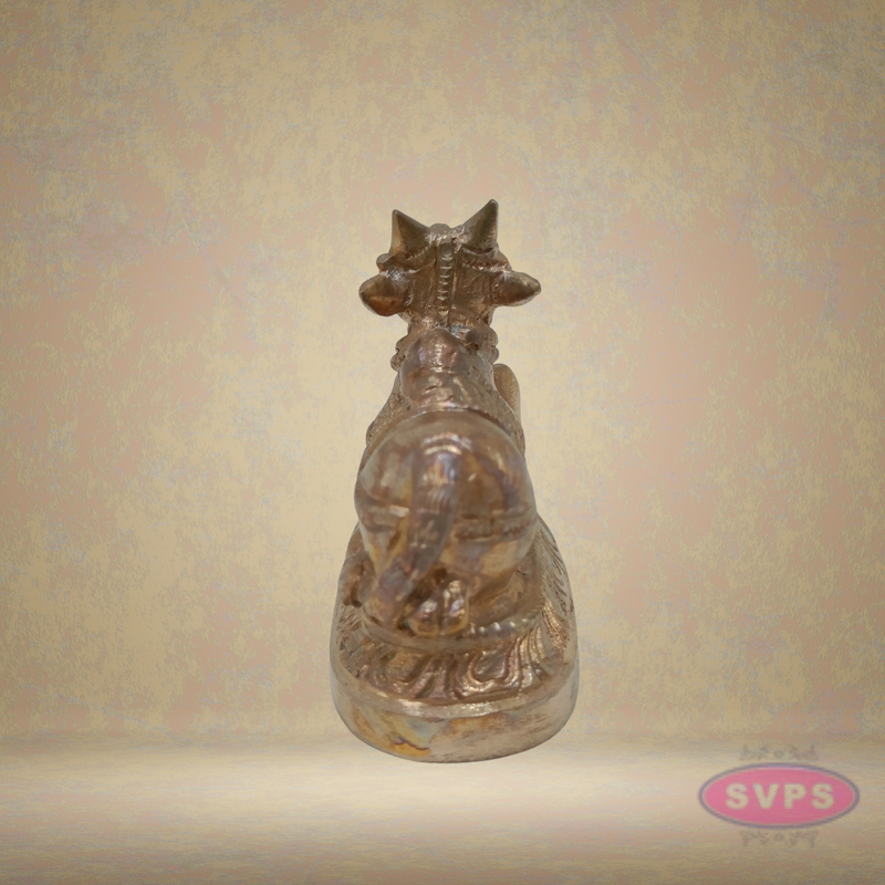 Panchalogam Nandi Small Statue