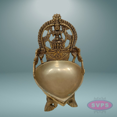 Brass Gajalakshmi Diya For Wealth