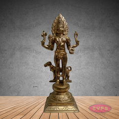 Panchaloha Kala Bhairava Idol – Sacred Kaal Bhairav Murti for Pooja & Protection
