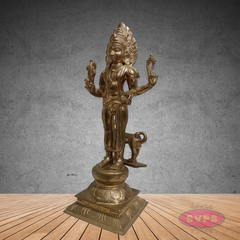 Panchaloha Kala Bhairava Idol – Sacred Kaal Bhairav Murti for Pooja & Protection