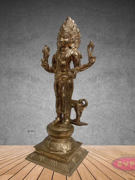 Panchaloha Kala Bhairava Idol – Sacred Kaal Bhairav Murti for Pooja & Protection