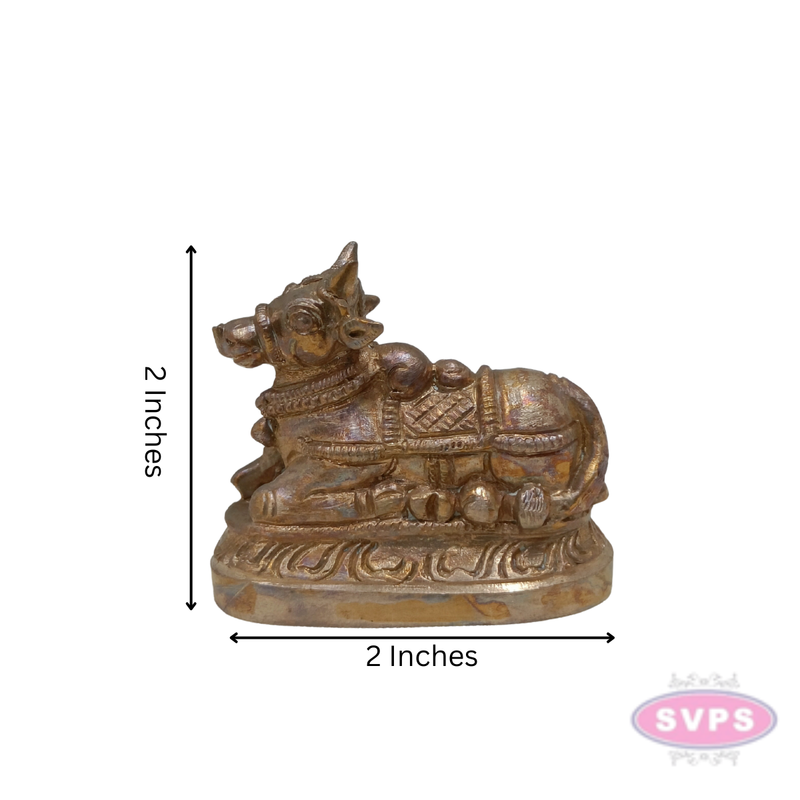 Panchalogam Nandi Small Statue