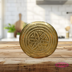 Brass Thirumanjanam Jalladai Plate for Pooja Rituals