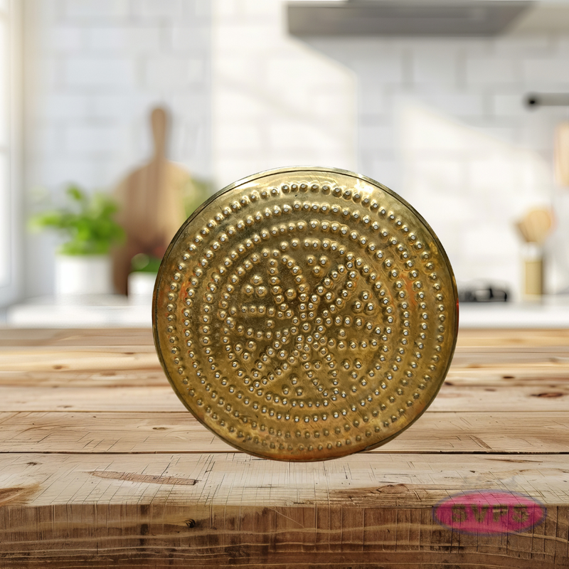 Brass Thirumanjanam Jalladai Plate for Pooja Rituals
