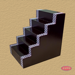 Wooden Step Deity Stand Without Gap - 2 Variant