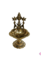 Brass Balaji Diya with Lakshmi | Traditional Pooja Oil Lamp | Lord Venkateswara & Goddess Lakshmi Deepam for Home Temple