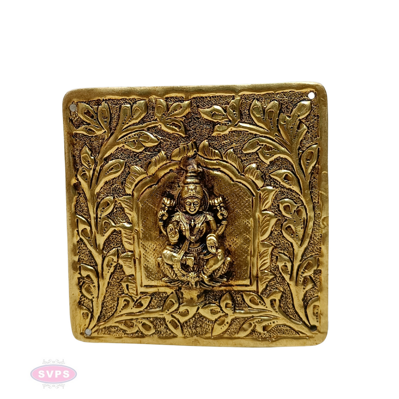 Brass Antique Finish Light Weight Ashtalakshmi Wall Hanging or Door Decor