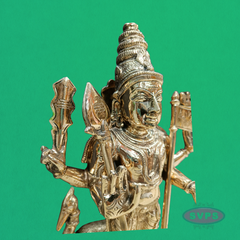 Panchaloham Lord Murugan Idol with Vel & Seval Kodi