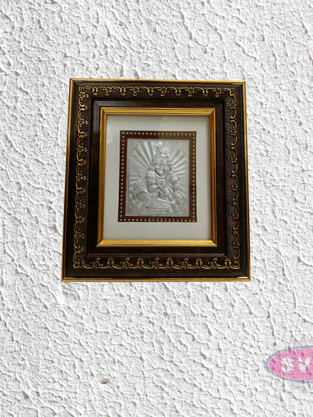 999 Silver Krishna Photo Frame