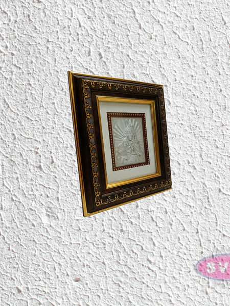 999 Silver Krishna Photo Frame