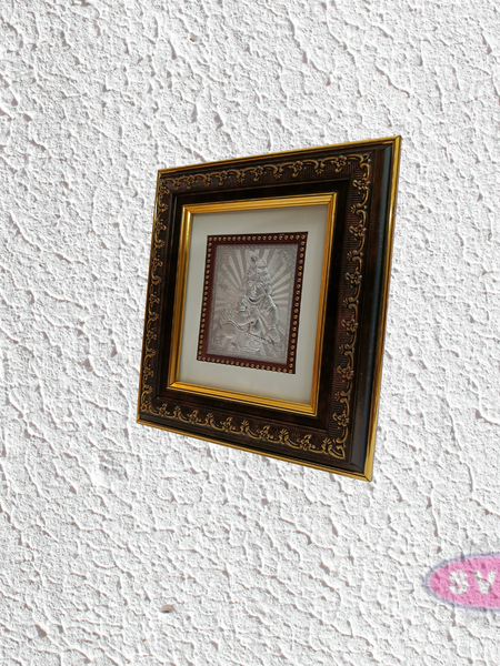 999 Silver Krishna Photo Frame