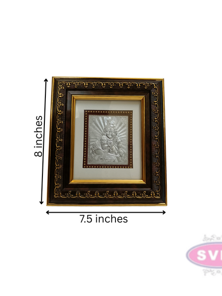 999 Silver Krishna Photo Frame