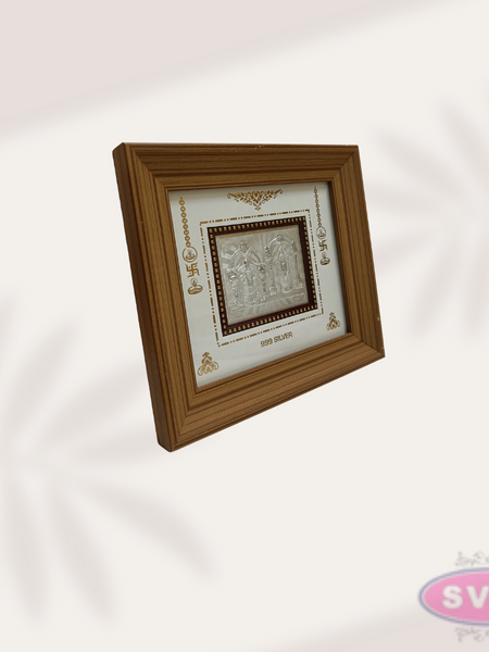 999 Silver Tirupathi Balaji With Thayar Photo Frame