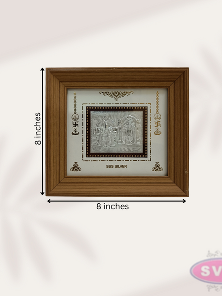 999 Silver Tirupathi Balaji With Thayar Photo Frame