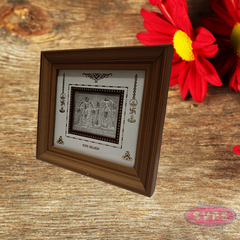 999 Silver Sri Balaji Padmavathi Wooden Frame