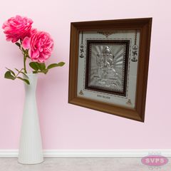 999 Silver Sri Ganesh  Wooden Frame