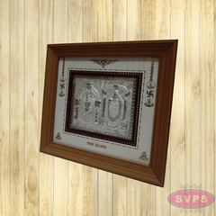 999 Silver Balaji Padmavathi Thayar Wooden Frame