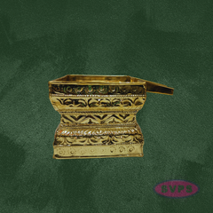 Handcrafted Brass Tirumanjana Peetam with Soma Sutra for Abhishekam