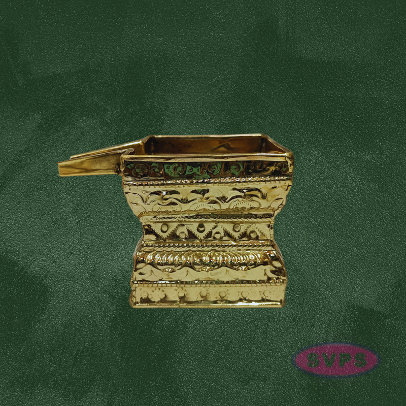 Handcrafted Brass Tirumanjana Peetam with Soma Sutra for Abhishekam