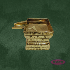 Handcrafted Brass Tirumanjana Peetam with Soma Sutra for Abhishekam