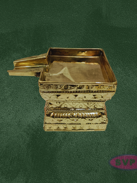 Handcrafted Brass Tirumanjana Peetam with Soma Sutra for Abhishekam