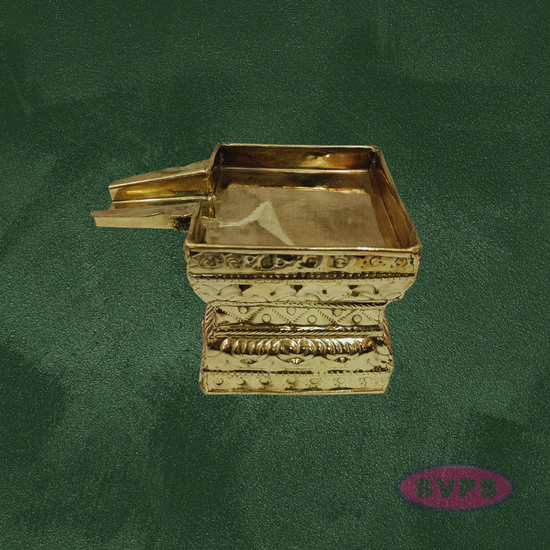 Handcrafted Brass Tirumanjana Peetam with Soma Sutra for Abhishekam