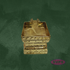 Handcrafted Brass Tirumanjana Peetam with Soma Sutra for Abhishekam