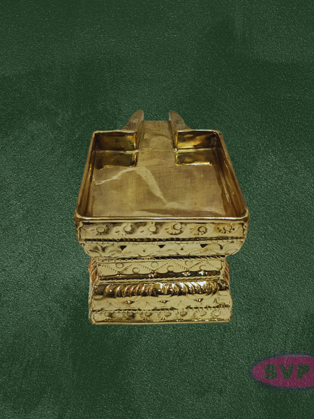 Handcrafted Brass Tirumanjana Peetam with Soma Sutra for Abhishekam