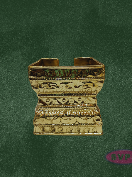 Handcrafted Brass Tirumanjana Peetam with Soma Sutra for Abhishekam
