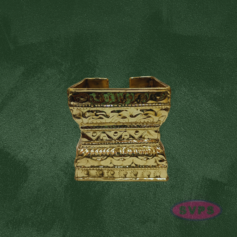 Handcrafted Brass Tirumanjana Peetam with Soma Sutra for Abhishekam