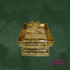 Brass Abhisheka Patra Plate with Somasutra – Tirumanjana Peetam for Pooja