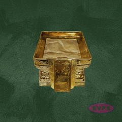 Brass Abhisheka Patra Plate with Somasutra – Tirumanjana Peetam for Pooja