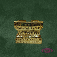 Brass Abhisheka Patra Plate with Somasutra – Tirumanjana Peetam for Pooja