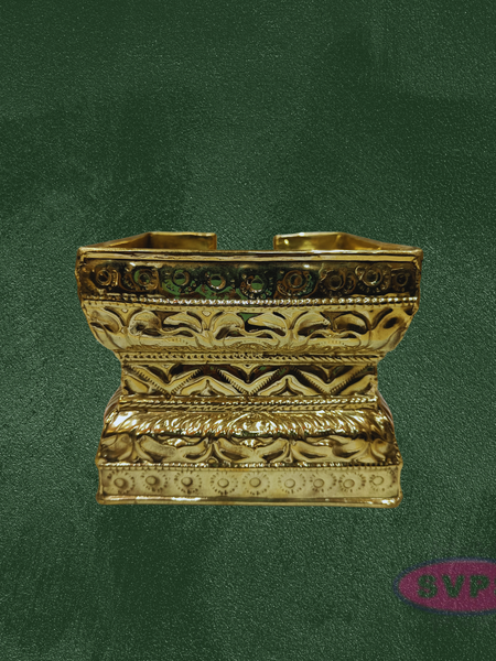 Brass Abhisheka Patra Plate with Somasutra – Tirumanjana Peetam for Pooja