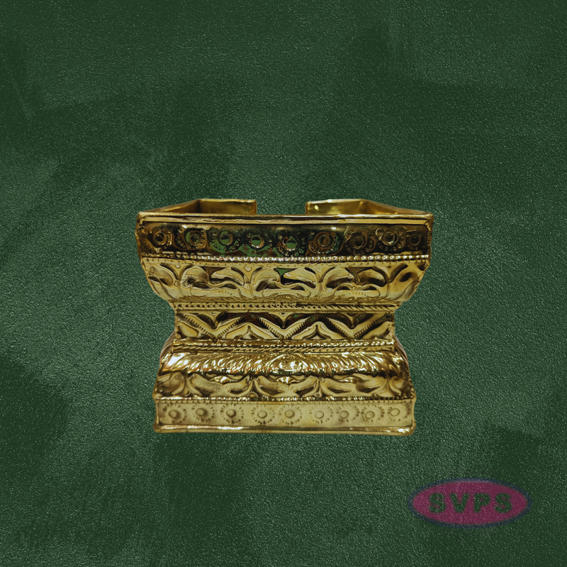 Brass Abhisheka Patra Plate with Somasutra – Tirumanjana Peetam for Pooja