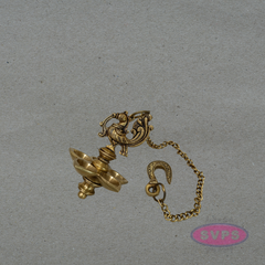 Antique Finish Peacock Design Brass Hanging Deepam for Home Temple