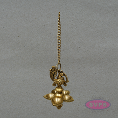 Antique Finish Peacock Design Brass Hanging Deepam for Home Temple