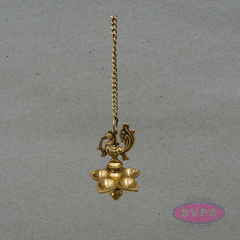 Antique Finish Peacock Design Brass Hanging Deepam for Home Temple