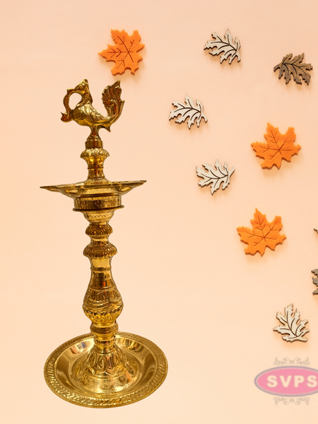 Traditional Brass AnnaPatchi Vilakku | Antique Finish Deepam for Pooja & Home Décor