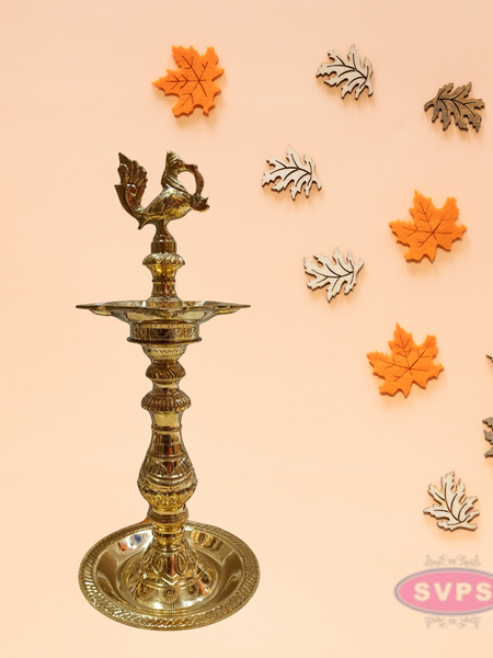 Traditional Brass AnnaPatchi Vilakku | Antique Finish Deepam for Pooja & Home Décor