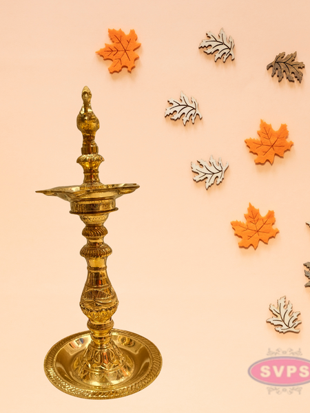 Traditional Brass AnnaPatchi Vilakku | Antique Finish Deepam for Pooja & Home Décor