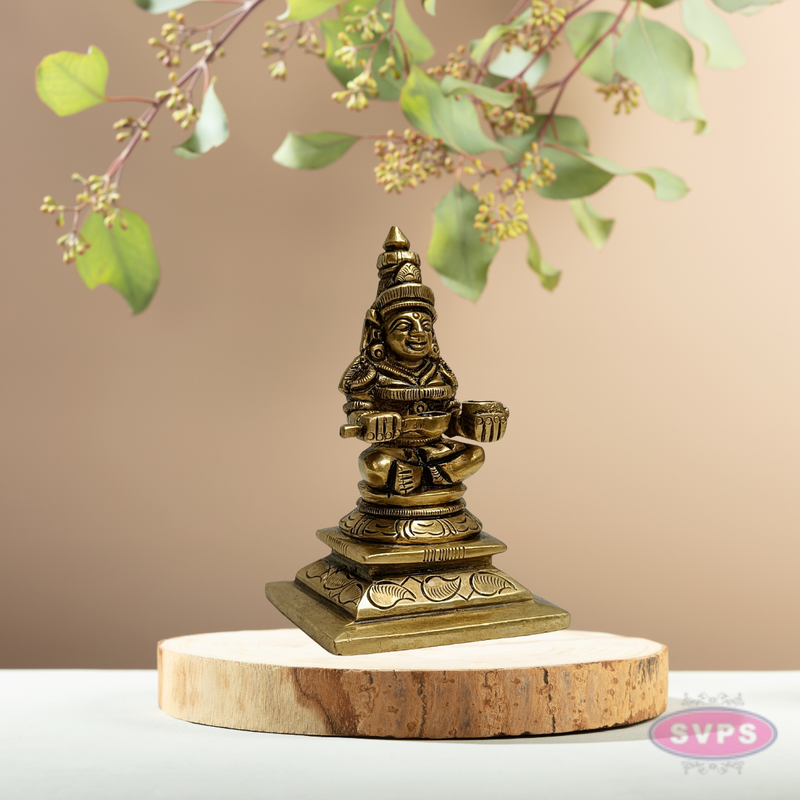 Antique Finish Brass Annapurna Goddess Idol – Kitchen & Home Blessing Decor