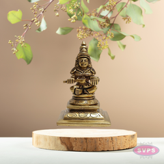 Antique Finish Brass Annapurna Goddess Idol – Kitchen & Home Blessing Decor