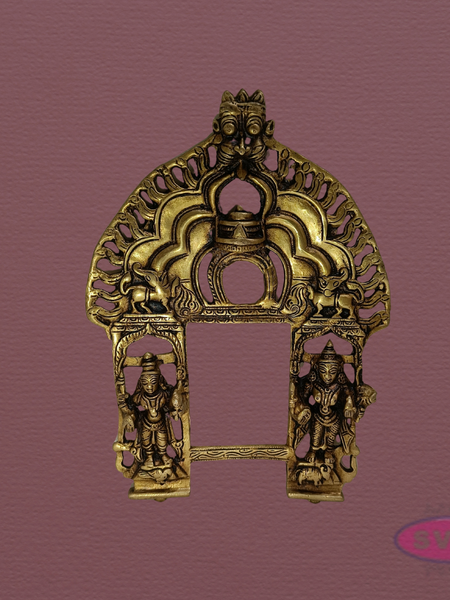 Brass Tiruvachi / Prabhavali for God Idols | Handcrafted Temple Arch