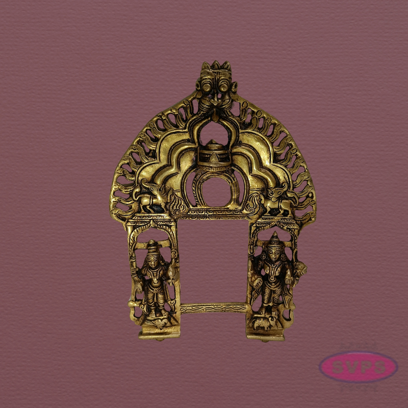 Brass Tiruvachi / Prabhavali for God Idols | Handcrafted Temple Arch