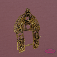 Brass Tiruvachi / Prabhavali for God Idols | Handcrafted Temple Arch