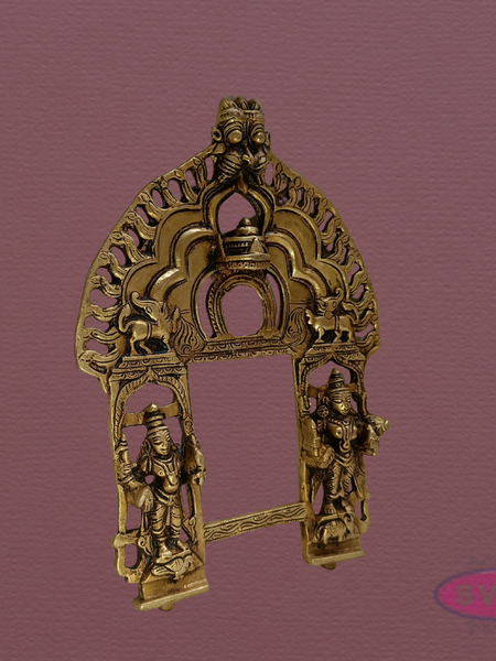 Brass Tiruvachi / Prabhavali for God Idols | Handcrafted Temple Arch