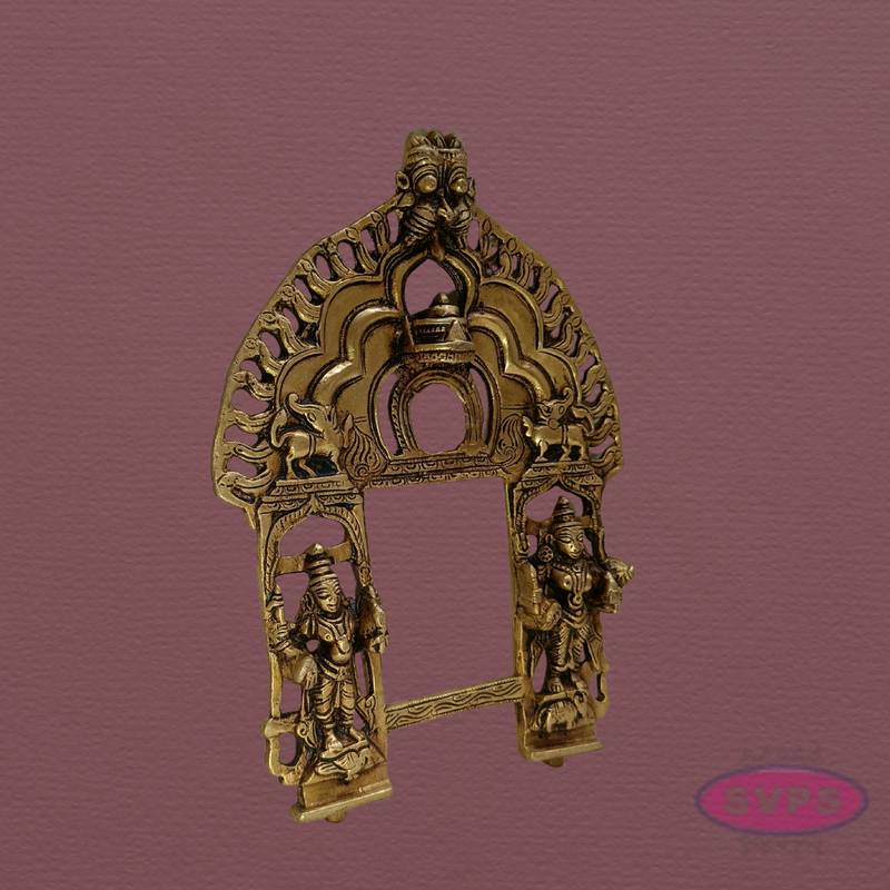 Brass Tiruvachi / Prabhavali for God Idols | Handcrafted Temple Arch